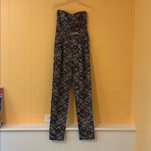 Coco Avante lace-motif strapless jumpsuit